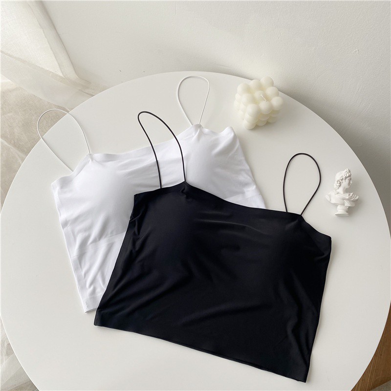 GO! BR502 Tanktop korea seamless spaghetti strap tank top dalaman wanita pakaian bralette bra bh COD