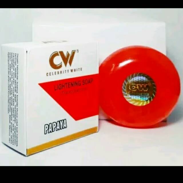 Sabun pepaya transparans cw . Celebrity white . Sabun pepaya cw .