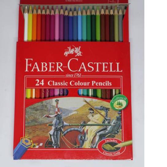 

KODE 366 pensil warna 24 wrn faber castell TERMURAH..!!