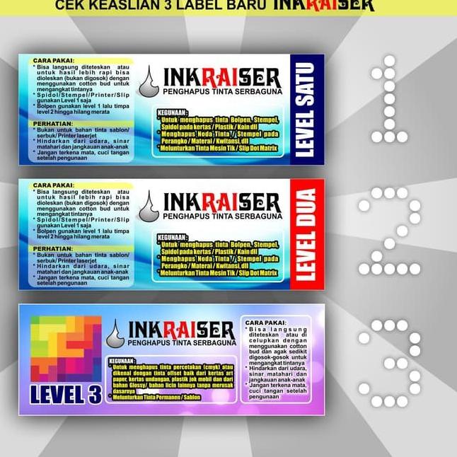 

Readystock BCYHC Penghapus Tinta INKRAISER Level 1 & 2 PREMIUM W49 Stock Banyak