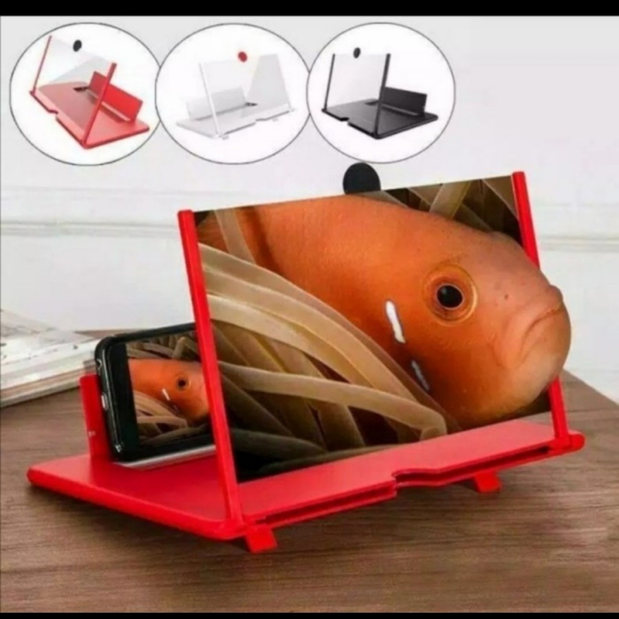 Pembesar Layar HP 10 inch Smart Phone 3D Model Lipat Full Screen