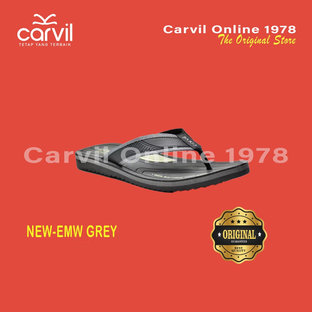 Carvil Sandal Casual  Pria New-EMW Grey