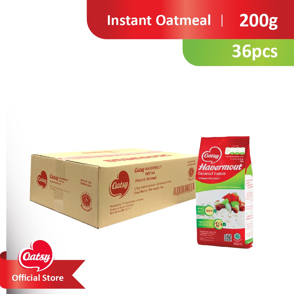 

OATSY Instant Oatmeal 200g - Carton Box (36pcs)