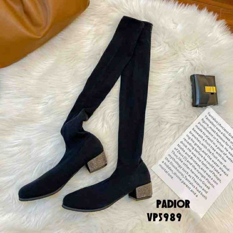 Boots winter overknee elastic PADIOR SHOES heels diamond VP5989