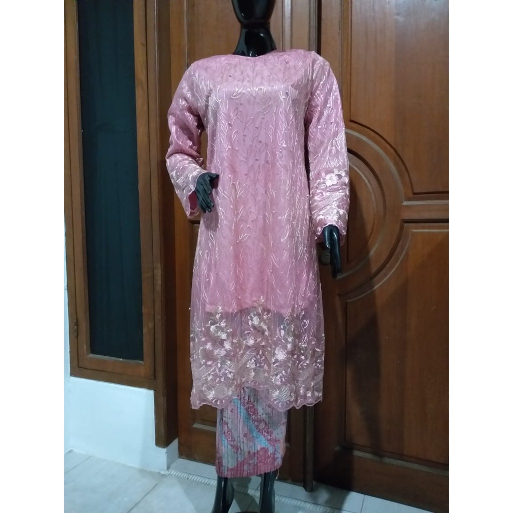 PROMO SET TUNIK TULLE BORDIR MUTIARA NESSA