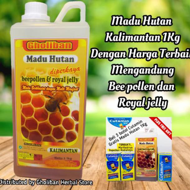 

Best Seller (Cod) Madu Asli/Madu Murni/Madu Hutan Gholiban 1Kg Produk Original