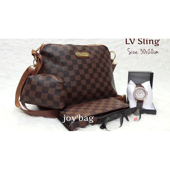 Diskon Super Tas Lokal/Tas Murah/Tas Paketan/Lv Sling 4In1 Diskon Besar