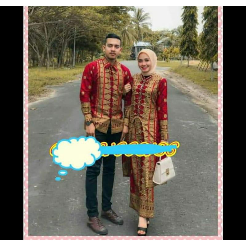 Original Couple Songket Khas Palembang Bahan Super Premium