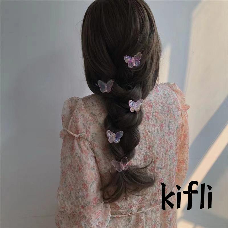 Butterfly Jepit Rambut Bentuk,Kupu-Kupu Warna-Warni, Bahan Metal,Untuk Anak Perempuan