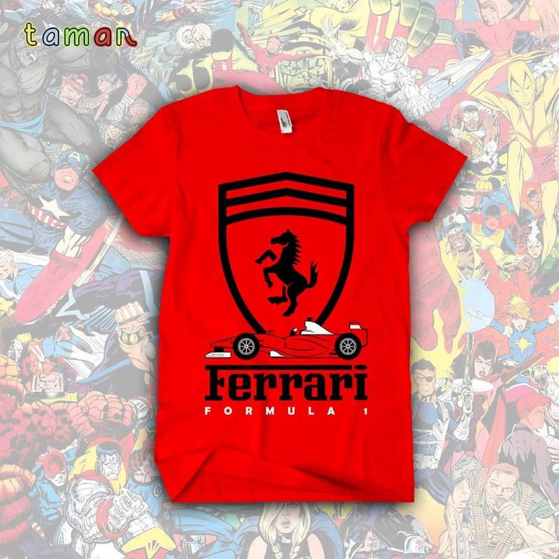 Kaos Anak Mobil Ferrari