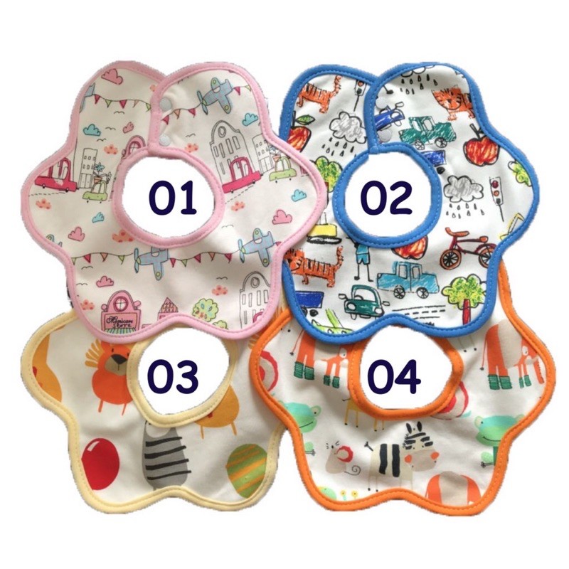 Slabber Kerah Lucu | Korean Baby Bibs MomsCare 360 derajat