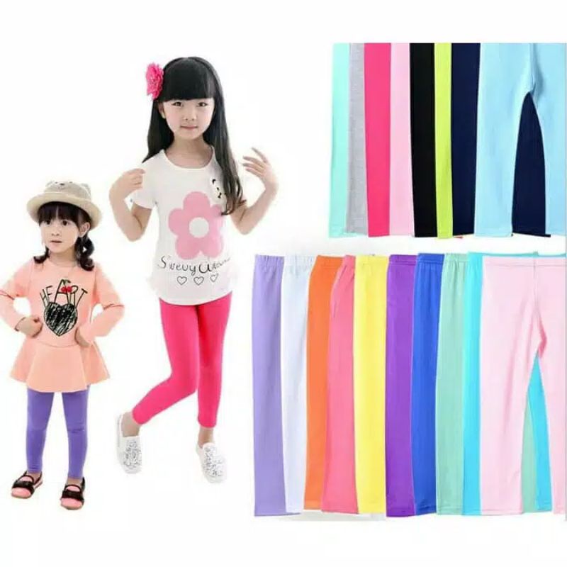 CELANA Legging polos anak PEREMPUAN // LEGGING POLOS