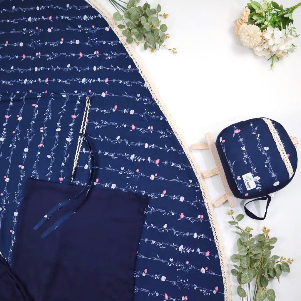 AMA - Mukena 2in1 Katun Rayon Motif Standard Edition Al Kahf Series - Mukena Travelling