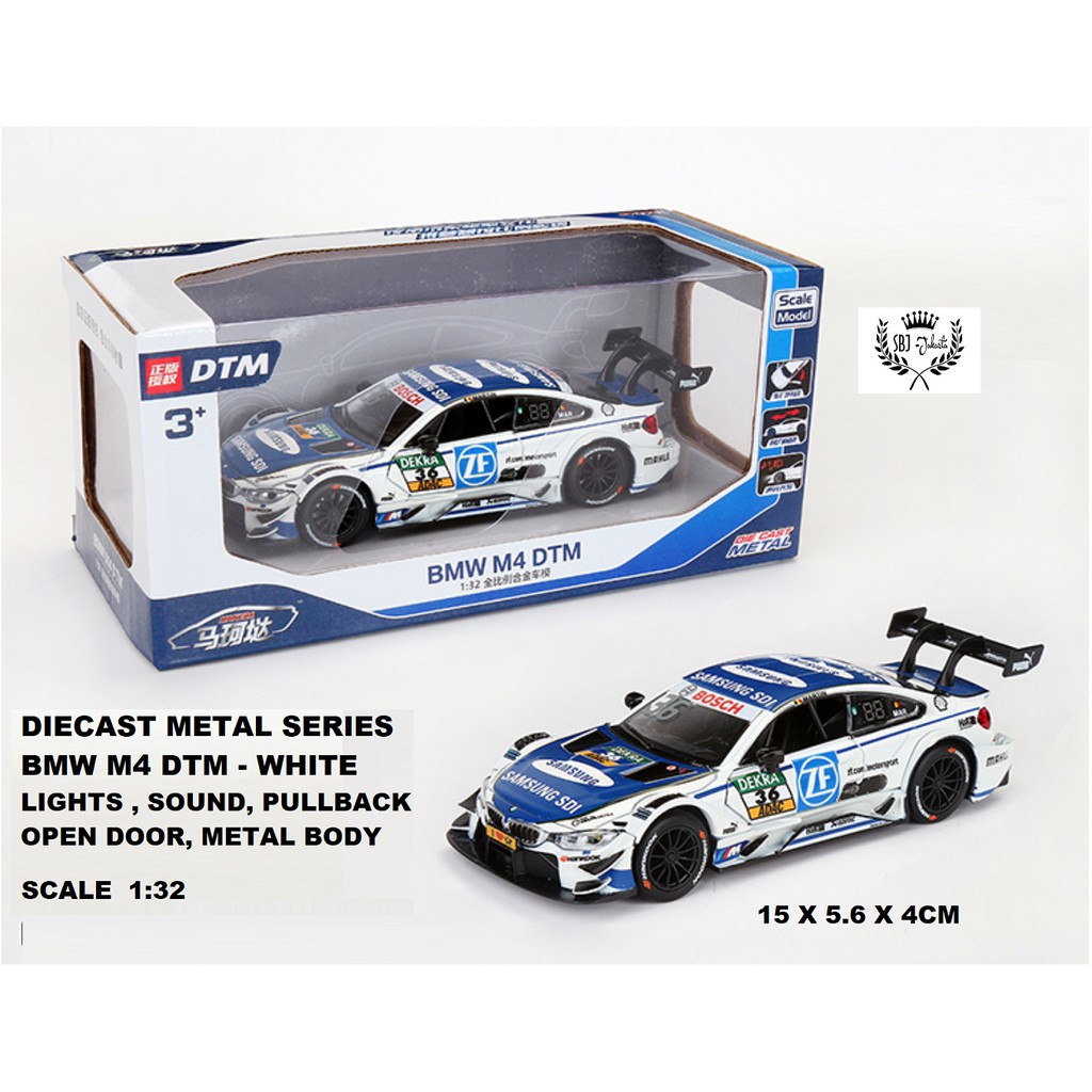 DIECAST MOBIL MINIATUR BMW M4 DTM METAL SERIES 1:32 PREMIUM QUALITY REALISTIC MODEL