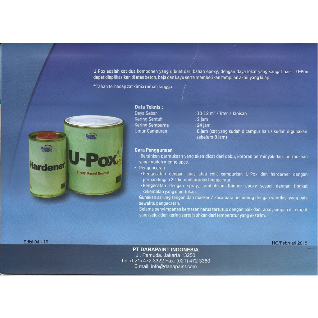 DanaPaint Upox Epoxy Cat Keramik Lantai All Colour