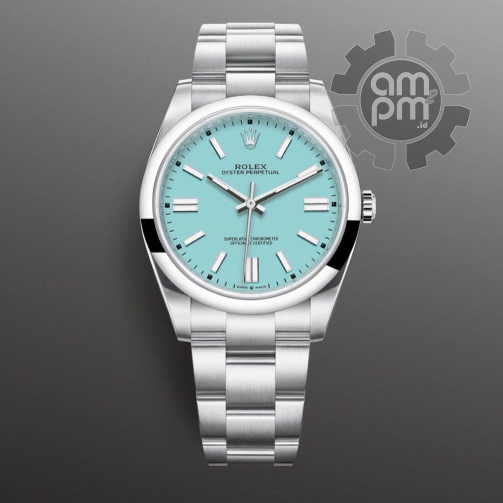 JAM TANGAN ROLEX OYSTER PERPETUAL 41 AUTOMATIC SILVER TORTOISE DIAL