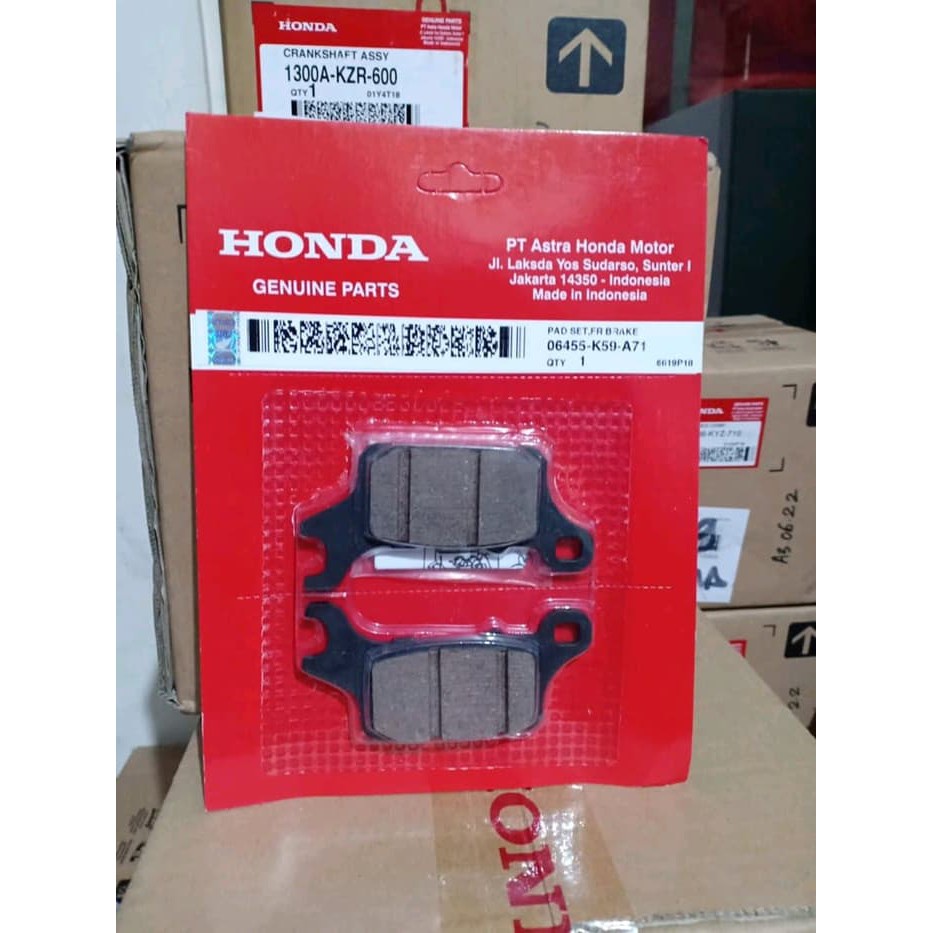 Kampas Rem Depan - Vario 125 150 New Asli Honda 06455K59A71