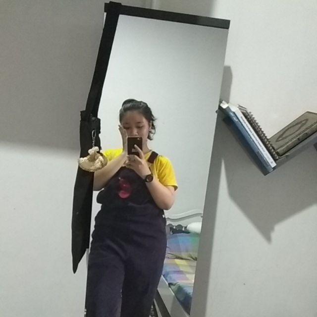 ZANZEA Celana  Panjang Jeans Kodok  Overall Aksen Saku Gaya 