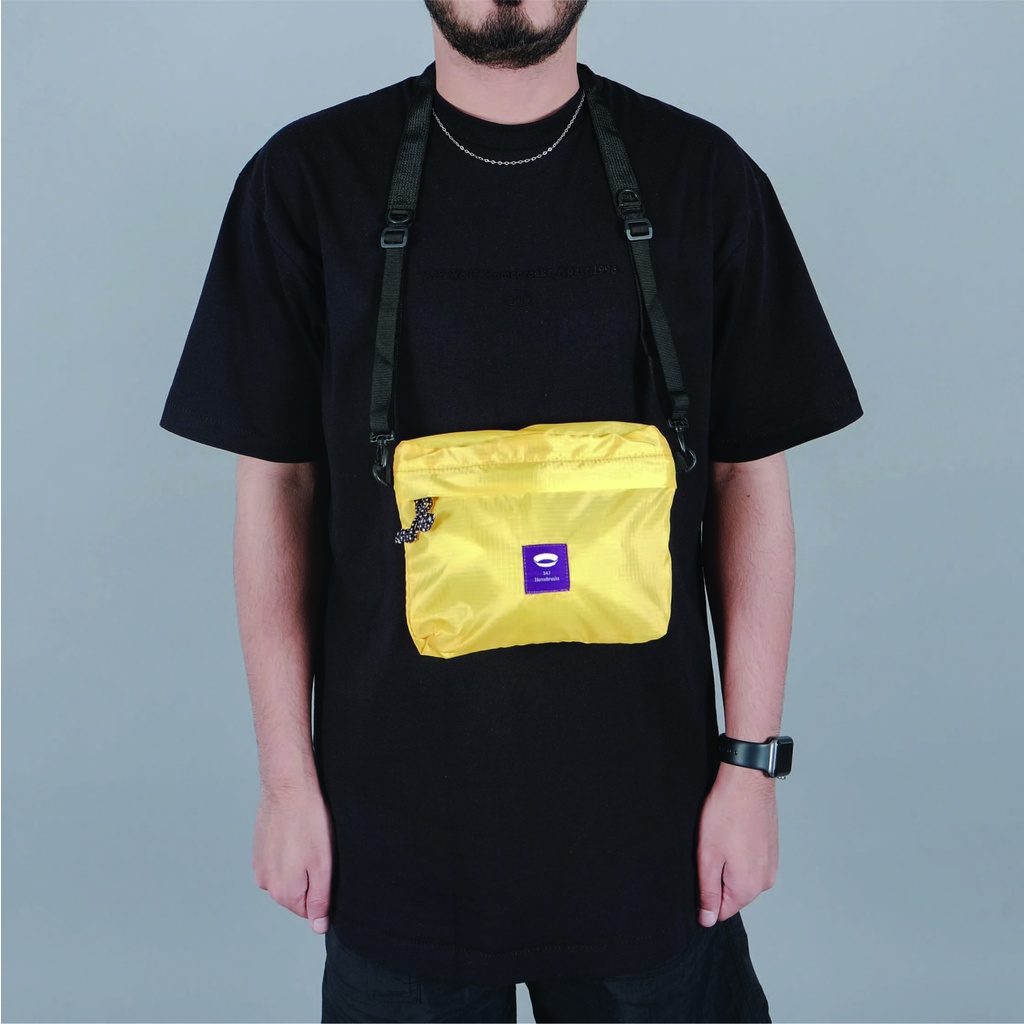 UNKL347 Tas Slingbag Warna Yellow Bahan Cordura FEMLOO