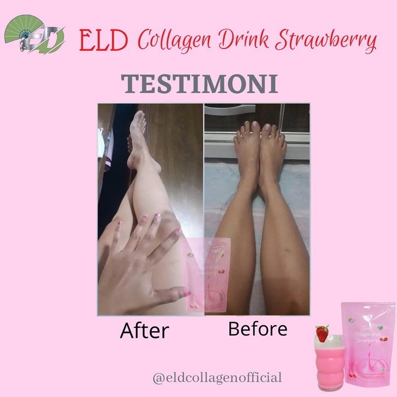 ELD COLLAGEN DRINK ORIGINAL PEMUTIH PELANGSING