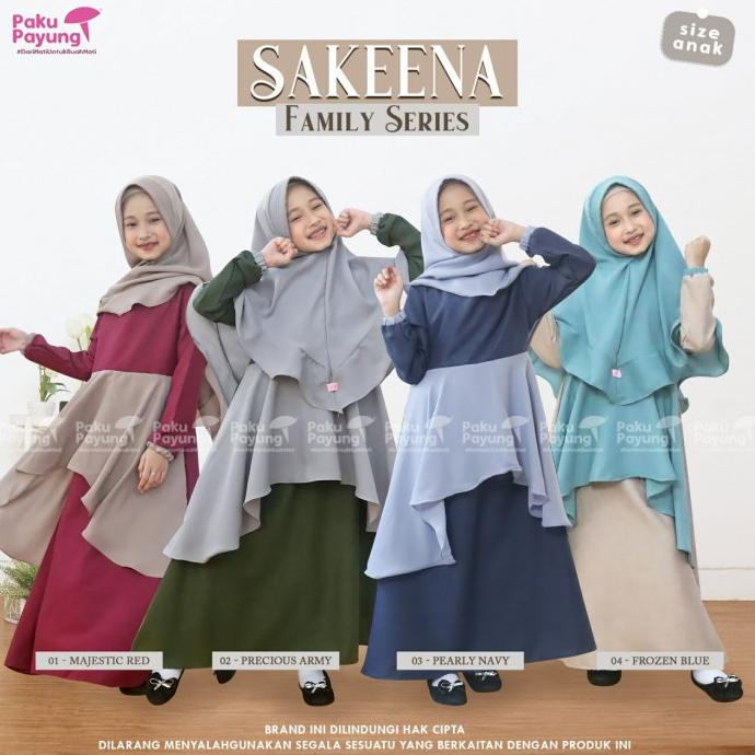 Baju Gamis Anak Perempuan 4 5 6 7 8 9 10 11 12 Tahun Ori Paku Payung