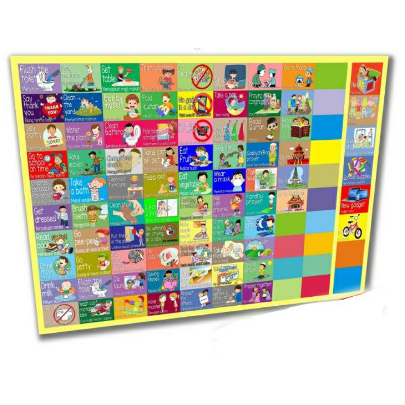 

Task & Reward (stiker saja) untuk Reward Chart Magnetic A3 & A4