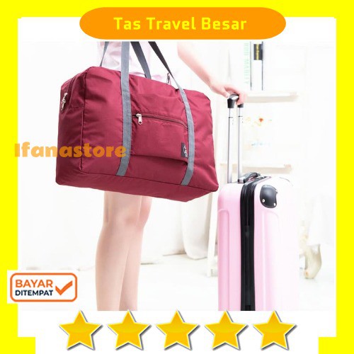 Travelmate Korea Easy Travel Bag Foldable / Tas Lipat Besar Waterproof Organizer Anti Air