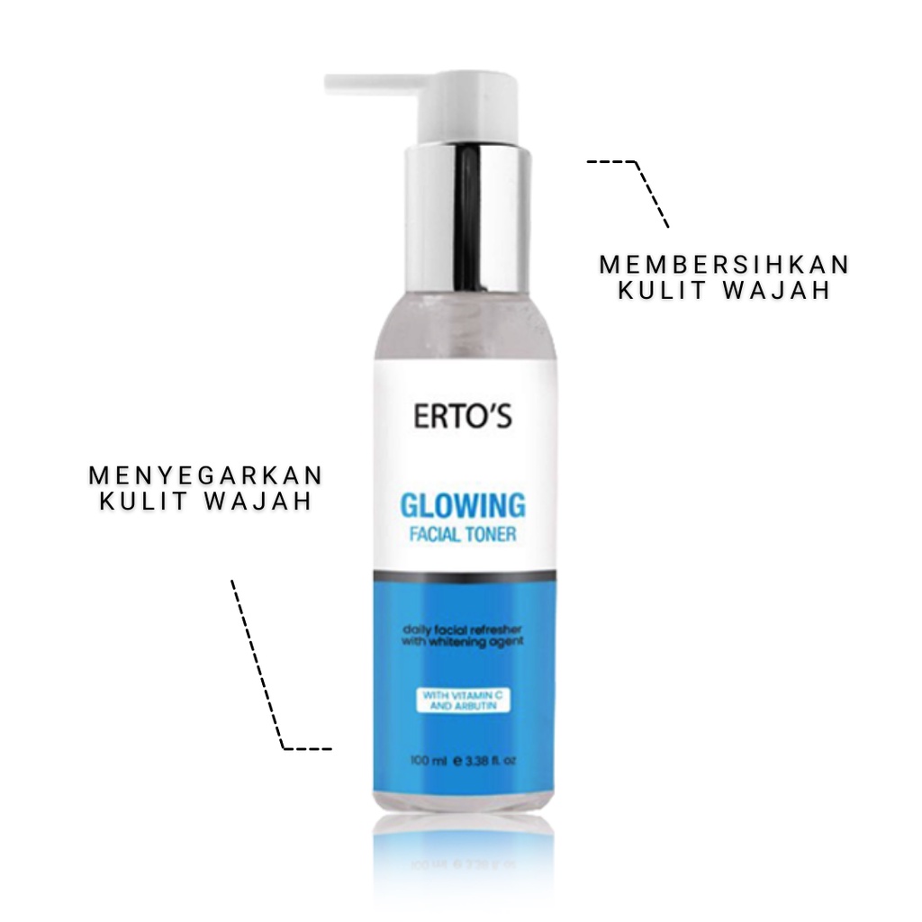 ERTOS GLOWING FACIAL TONER WAJAH ORIGINAL BPOM