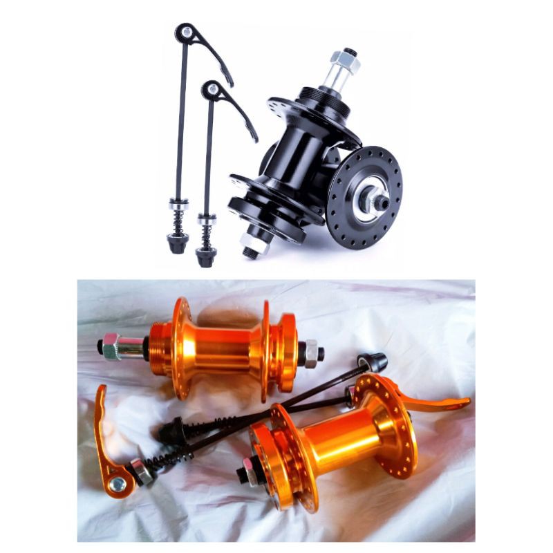 Sepasang Freehub Bearing Hub Sepeda MTB Depan Belakang 6 7 8 Speed Roda FreeWheel 36 Hole Lubang