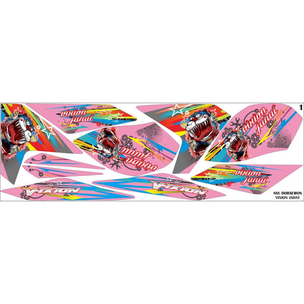 new vixion lightning NVL doraemon jahat