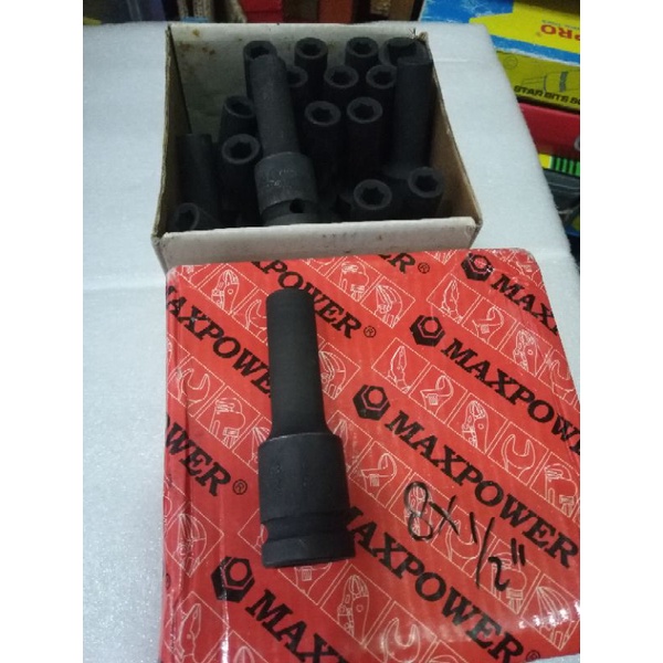 Kunci sok impact 8 mm panjang - Deep impact socket