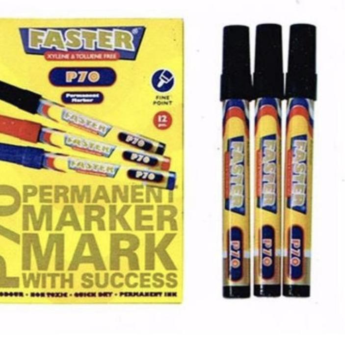 

Terjangkau SPIDOL PERMANENT FASTER P70 LUSIN -12 PCS