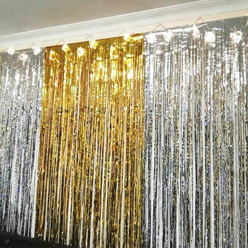 Foil Curtain Backdrop Tirai Foil Glossy