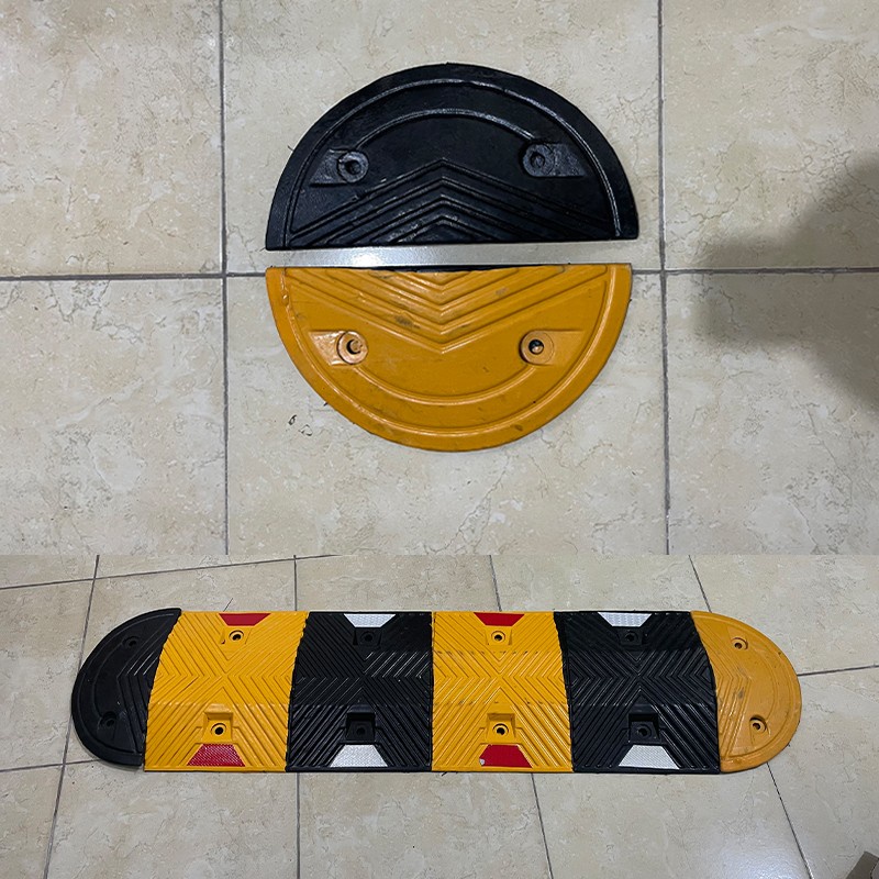 Rubber End Cap Speed bump / Ujung Polisi Tidur Karet Lebar 35 cm