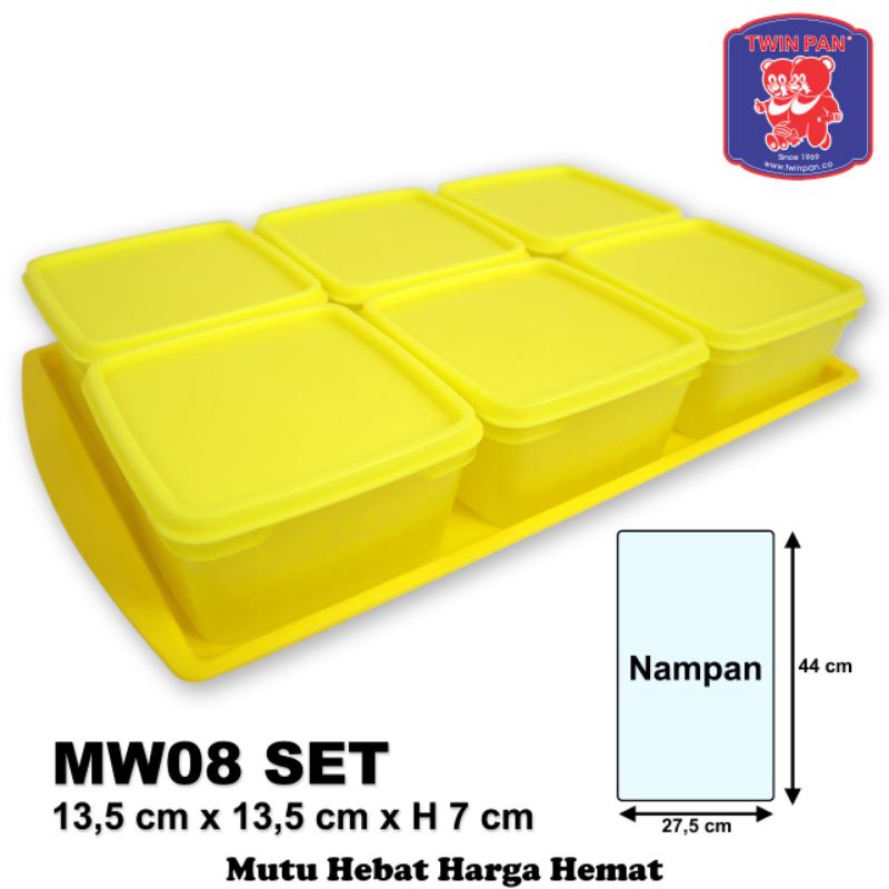 Toples Kue Stoples Segi Twinpan Set MW08 FREE NAMPAN