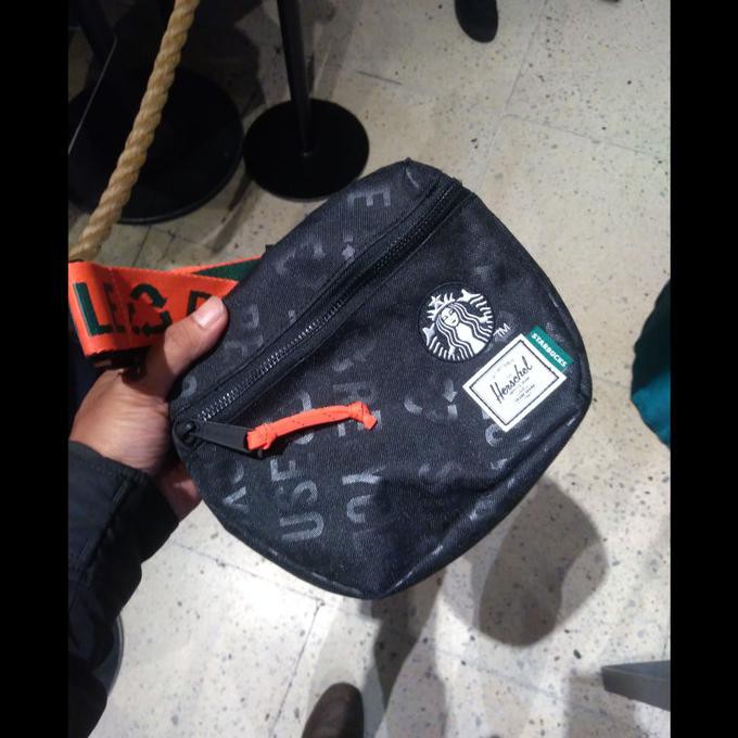 -SIAP KIRIM- STARBUCKS X HERSCHEL SLING BAG