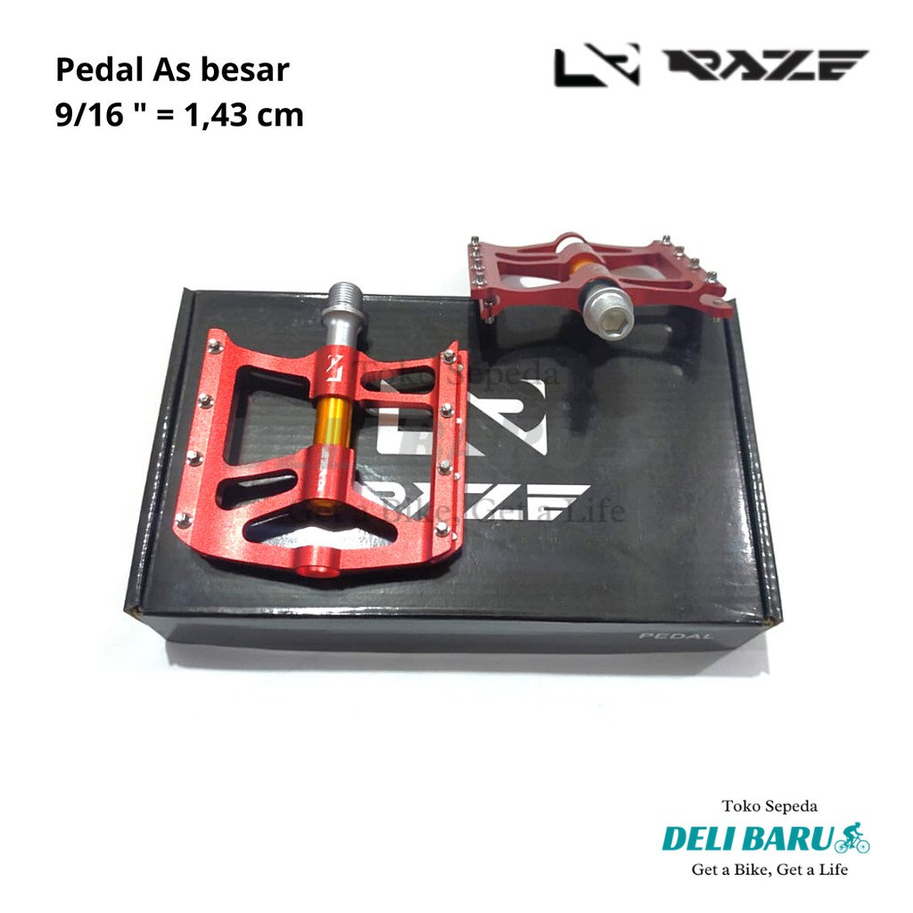 Raze Pedal 3 bearing Alloy as besar sepeda MTB federal lipat minion fixie roadbike