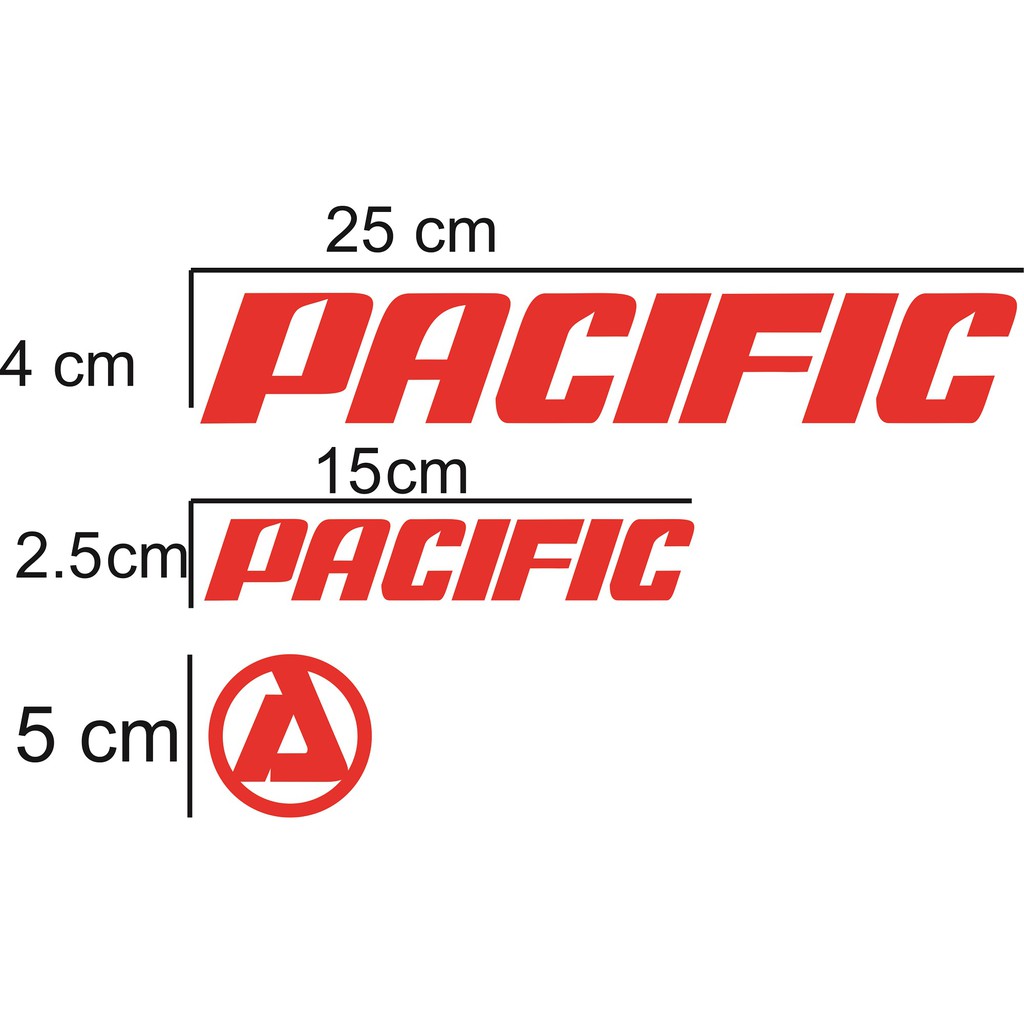 

Sticker cutting pacific 1 set