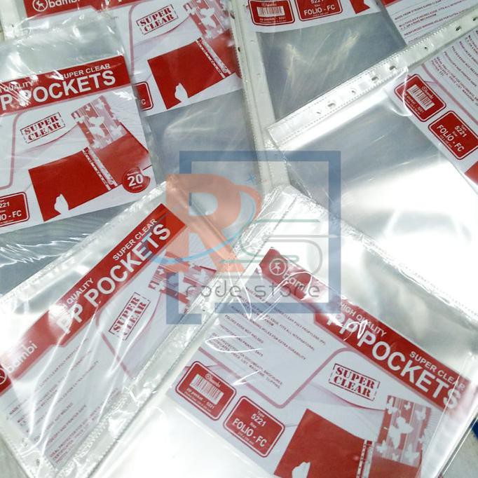 

BISA BAYAR DITEMPAT Sheet Protector 5221 F4 Folio Bambi - A4 TERLENGKAP Kode 955