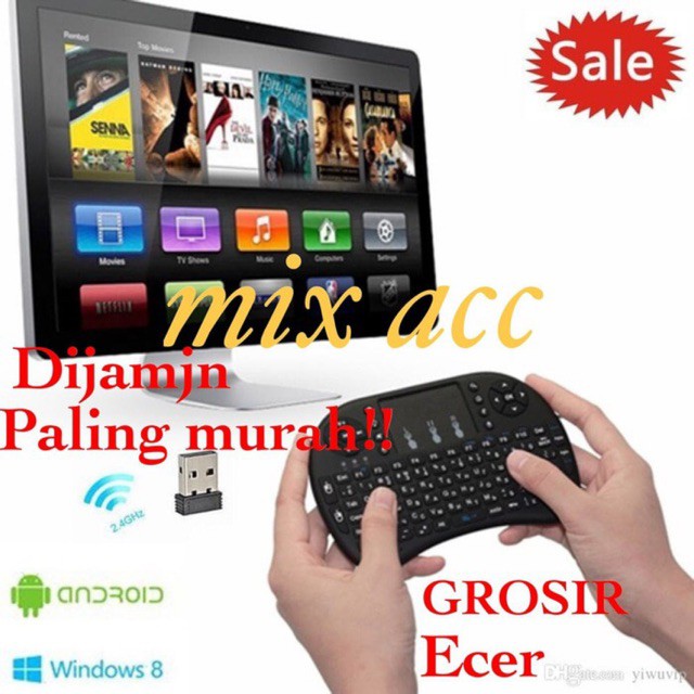 Mini Keyboard Wireless i8 2.4G Handheld Keyboard For PC Android TV BOX