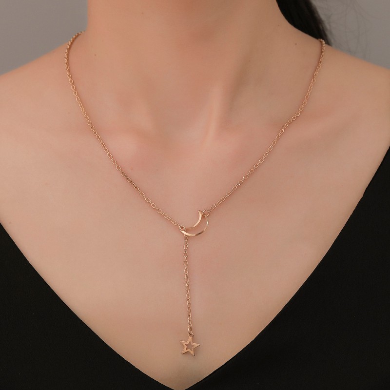 Kalung Rantai Multilayer Variasi Liontin Untuk Wanita Elegan/Perhiasan Wanita Kalung Rantai Liontin