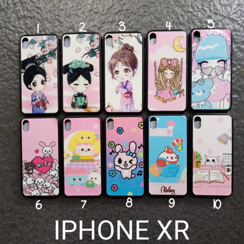 case gambar iPhon XR motif cewek soft softcase softshell silikon cover