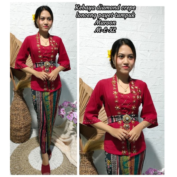 Kebaya Bali/kebaya diamond crepe payet