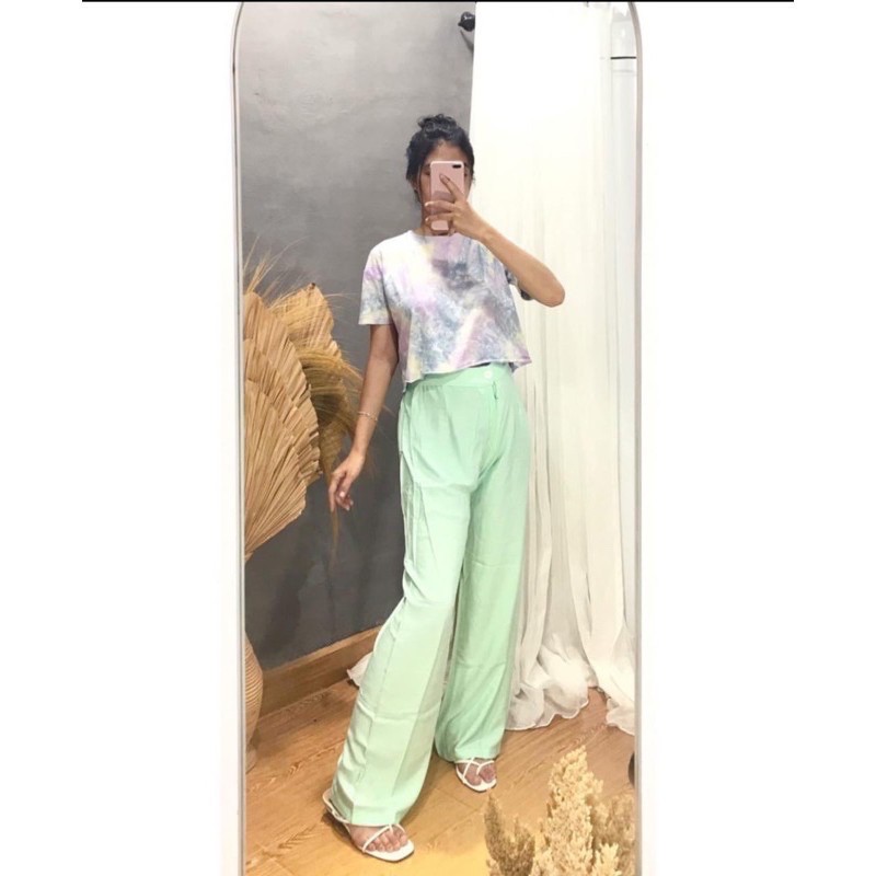 CELANA KULOT POLOS-Mint