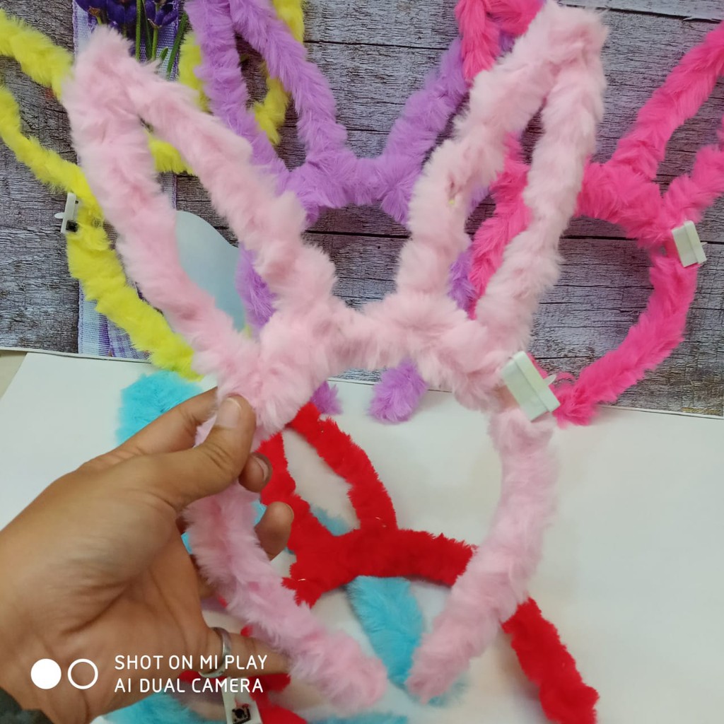 Bando lampu LED Bunny telinga kelinci Tokopelanginicer - Bandana Hiasan kepala