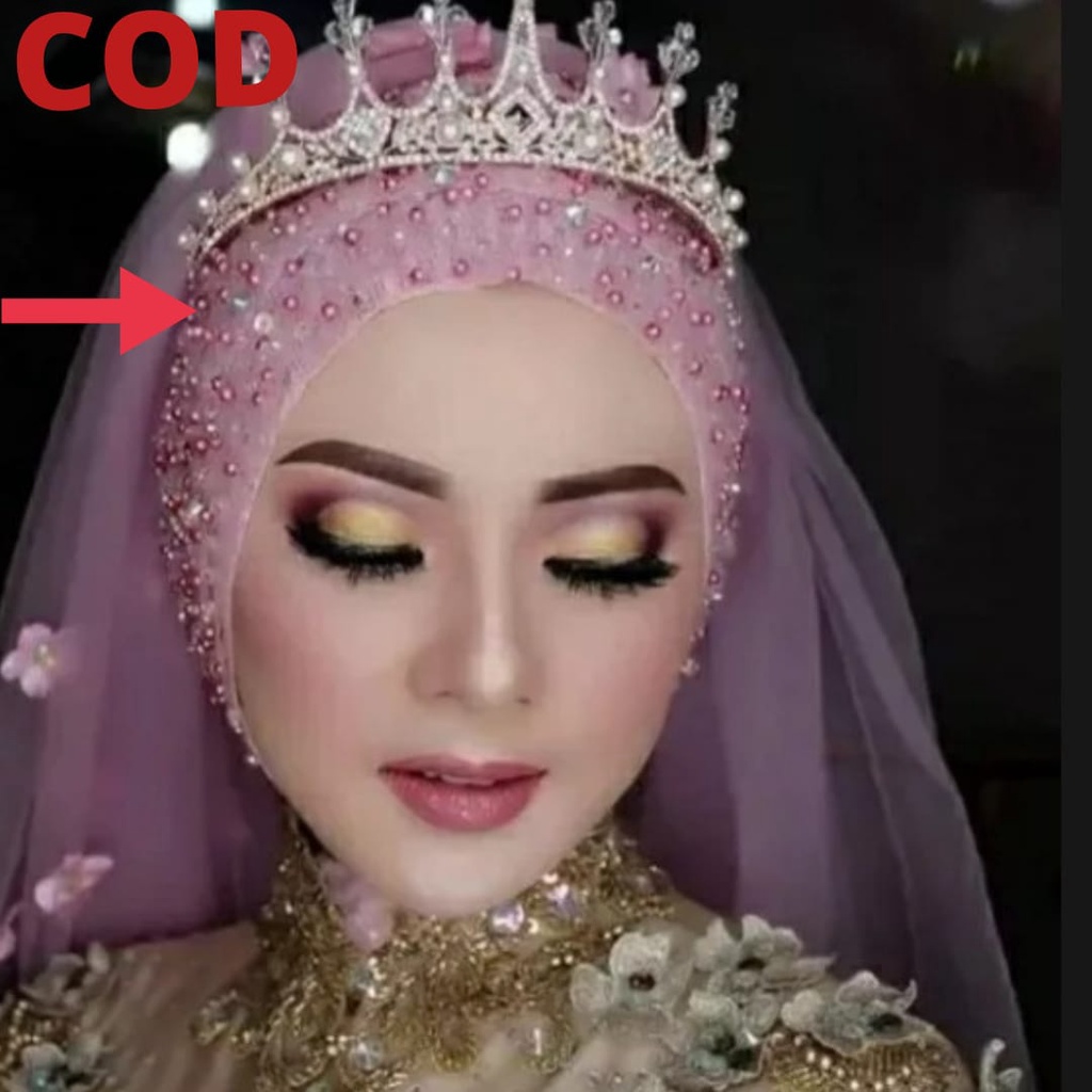 Headpiece pengantin payet manik ibu besan, headpiece tile mutiara , aksesoris pengantin