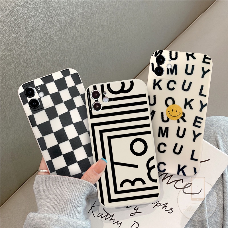 soft case papan catur hitam putih casing case Vivo Y17/Y12/Y15/Y11/Y12i Vivo Y20/Y20i/Y20S/Y12S Vivo
