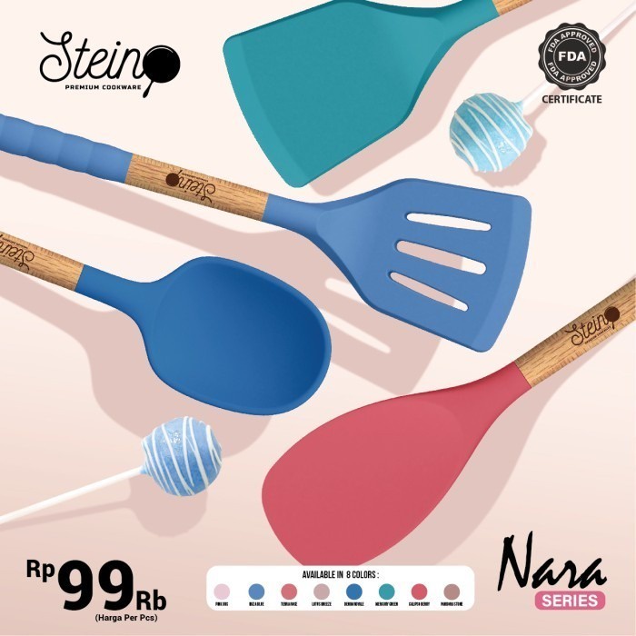 STEIN Nara Set (Sutil Masak Set - Flipper, Soup, Spatula, Turner)