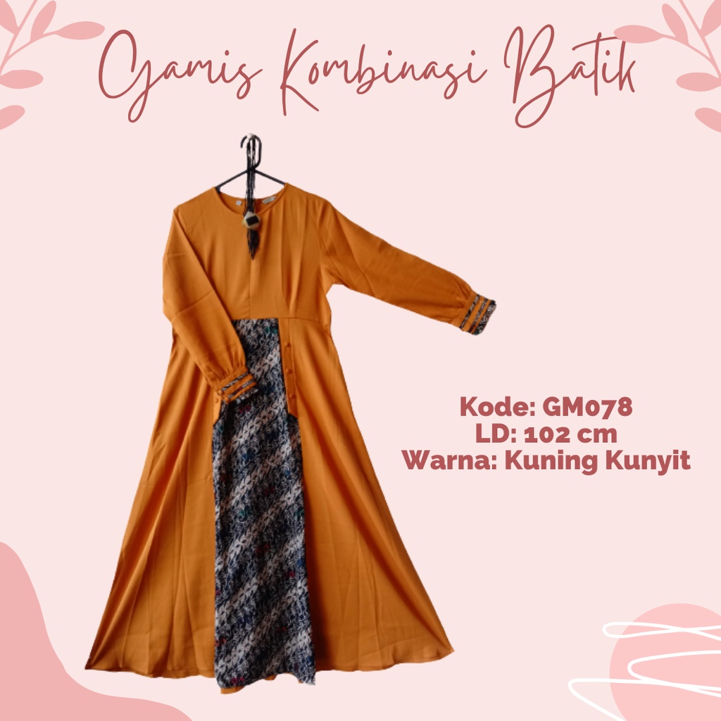 Baju Gamis Yang Lagi Viral 2022 Kombinasi Batik