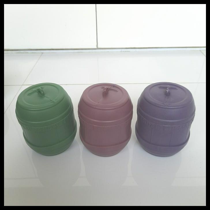 

Celengan Tong Kecil Plastik Murah Tinggi 12Cm 1 Buah